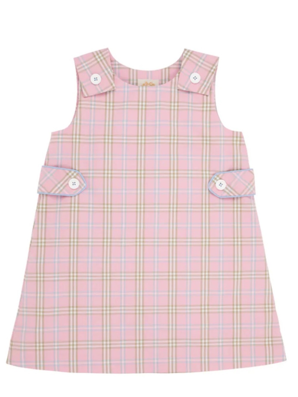EUC TBBC Janie Jumper in Pelham Bay Plaid & Beale Street Blue